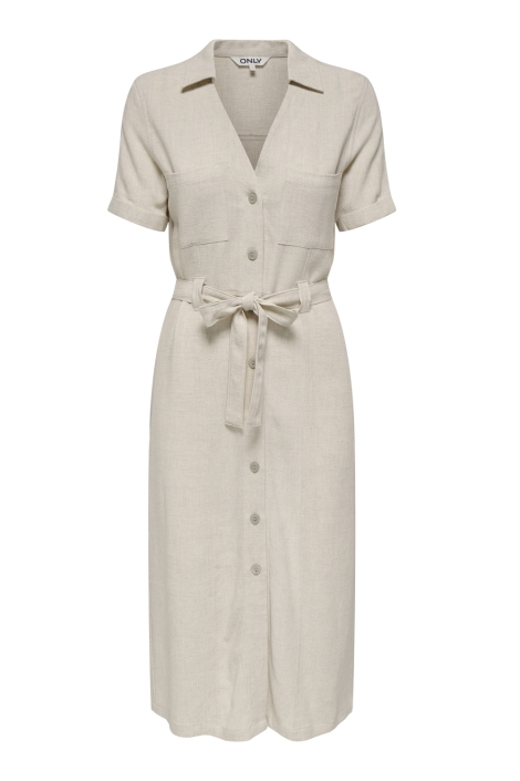 Only onlsiesta ss linen bl shirt dress p